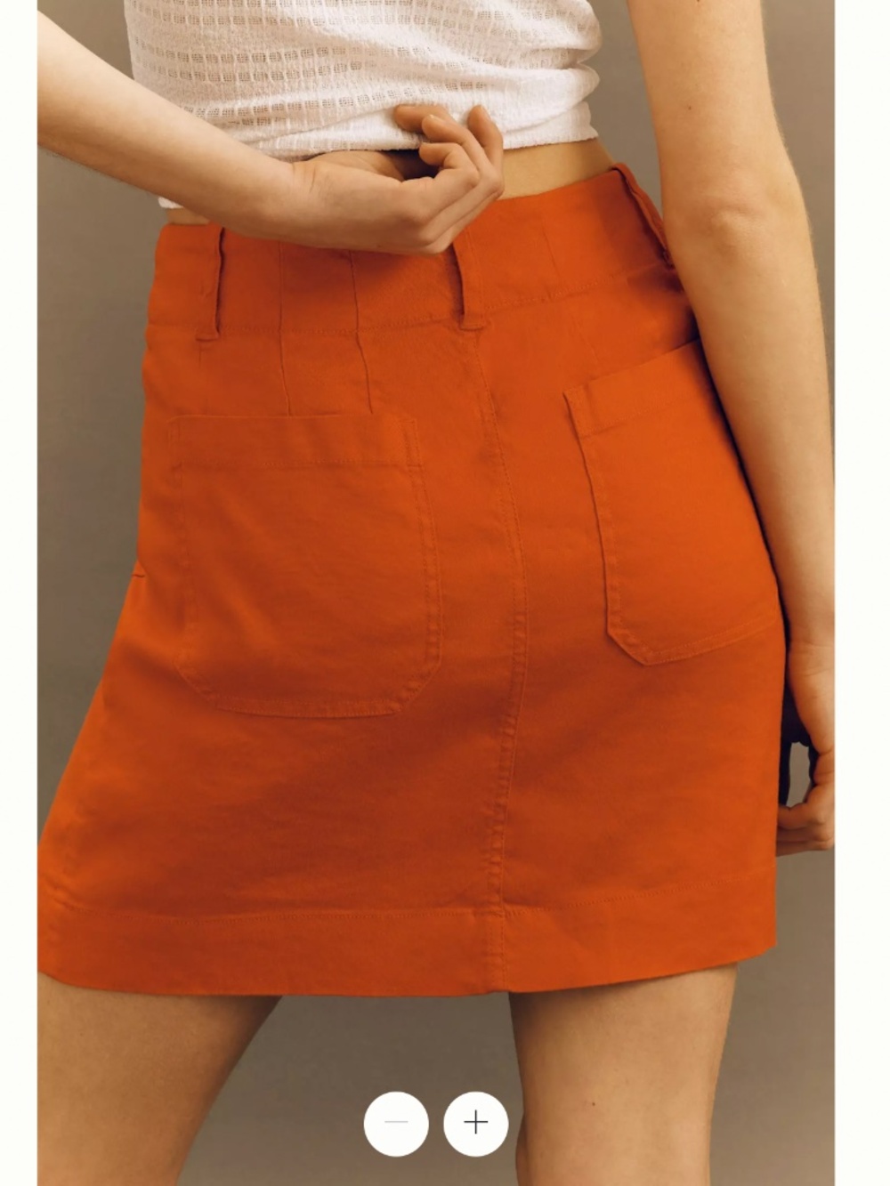 Anthropologie Colette Linen Blend Mini Skirt by Maeve- size L - Picture 3 of 4